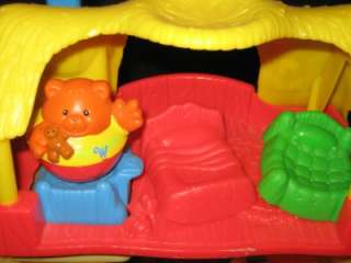 Playskool Weebles Goldilocks & The Three 3 Bears Play Playset Set Rare 