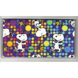  Checkbook Cover Peanuts Snoopy Disco Dots 