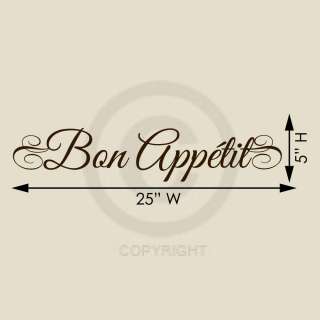   Decal Vinyl Lettering Wall Saying Sticker French Kitchen Decor  