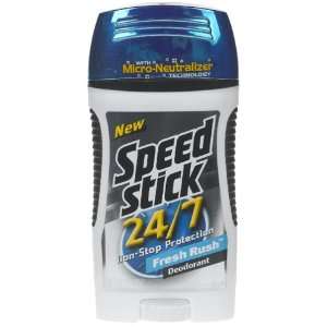  Speed Stick 24/7 Deodorant, Fresh Rush, 3 oz (85 g 