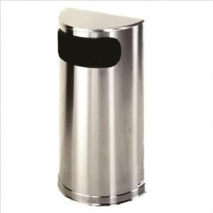   Half Round Receptacle Color Satin Stainless Steel, Sand Urn Included