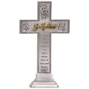  Godfather Standing Pewter Cross 