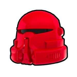  Red Airborne Helmet   LEGO Compatible Minifigure Piece 