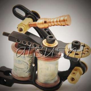 Custom Hand Made Tattoo Machine Gun for liner and shader Low vibration 