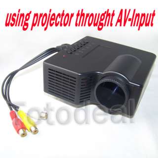 Multimedia LED LCD Portable Projector 67 Screen 22W supporting AV in 