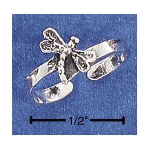  Sterling Silver Dragonfly Toe Ring 