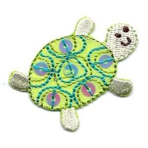   Creature Turtle  Embroidered Iron On Applique/Beach 