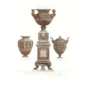 Classical Urns Vases {H} By Giovanni B Piranesi Highest Quality Art 