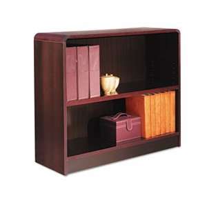  Radius Corner Bookcase, Wood Veneer, 2 Shelf, 35 3/8w x 11 