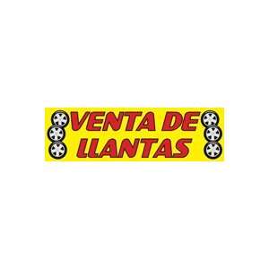  VENTA DE LLANTAS (Amarillo) 3x10 foot Vinyl Advertising 