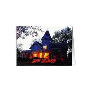 Spooky Victorian Halloween House Note Card Card Health 
