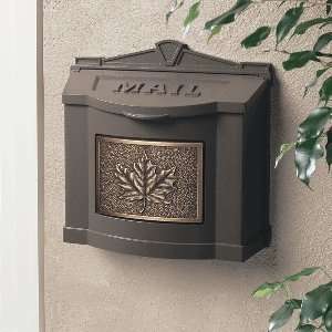  Gaines Mailboxes Bronze Wall Mailbox with Antique Bronze 