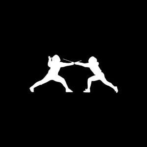  Fencing vinyl window decal sticker