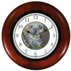   Bear Wooden Wall Clock by WatchBuddy Timepieces (Cherry Wood Frame