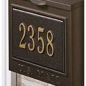  Whitehall Wall Mount Mailbox with Personalized Plaque 