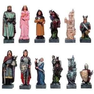  Joan Of Arc 100 Years War Chess Set, King3 3/8 inch Toys 