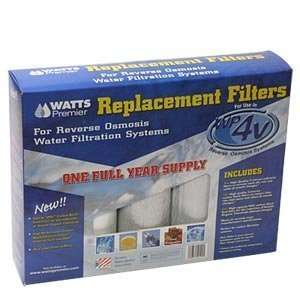Watts Premier Wp4V Replacement Filter Pack For Reverse Osmosis System 