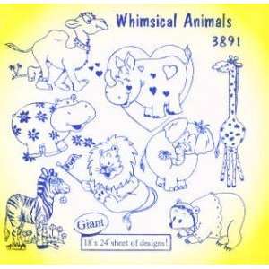  8097 PT W Whimsical Animals by Aunt Marthas 3891 Arts 