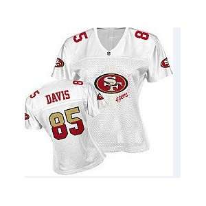 Women NFL Jerseys San Francisco 49ers #85 Vernon Davis White Football 