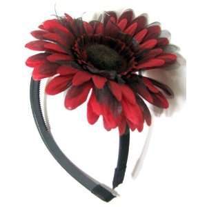  Girls Red sunflower headband Beauty